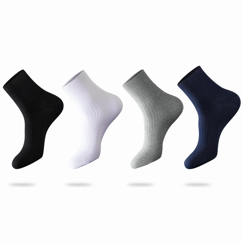 5 Pack Men's Ankle Socks Comfort Cushion Sport Athletic Stripe Socks - Click Image to Close